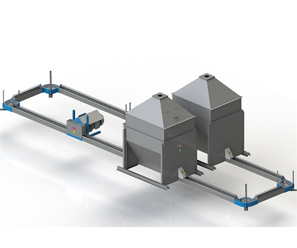 Female chain feeding line