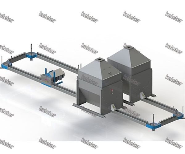 母鸡链式喂料系统
